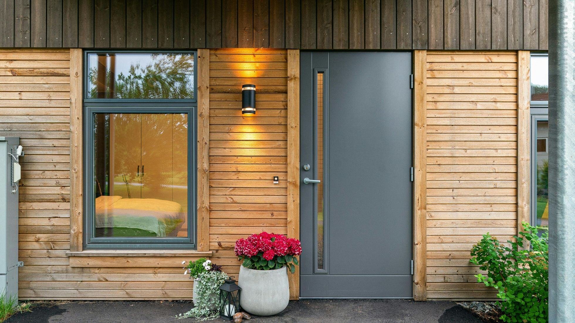 Exterior and Front Door of Modern ADU by H&H Builds