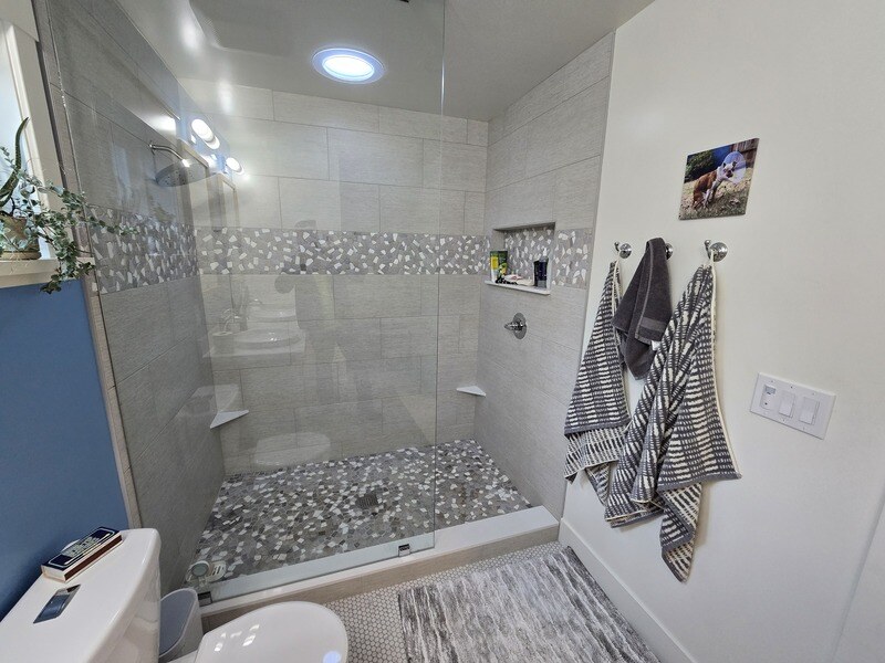 Remodeled bathroom shower in Sacramento Remodeled bathroom shower in Sacramento